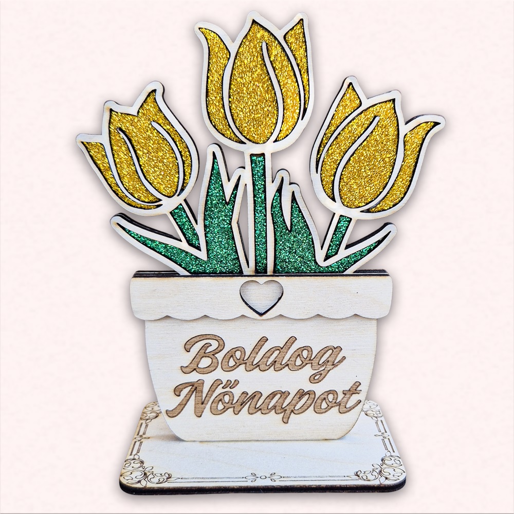 Nőnapi fa cserepes tulipán - Image 4