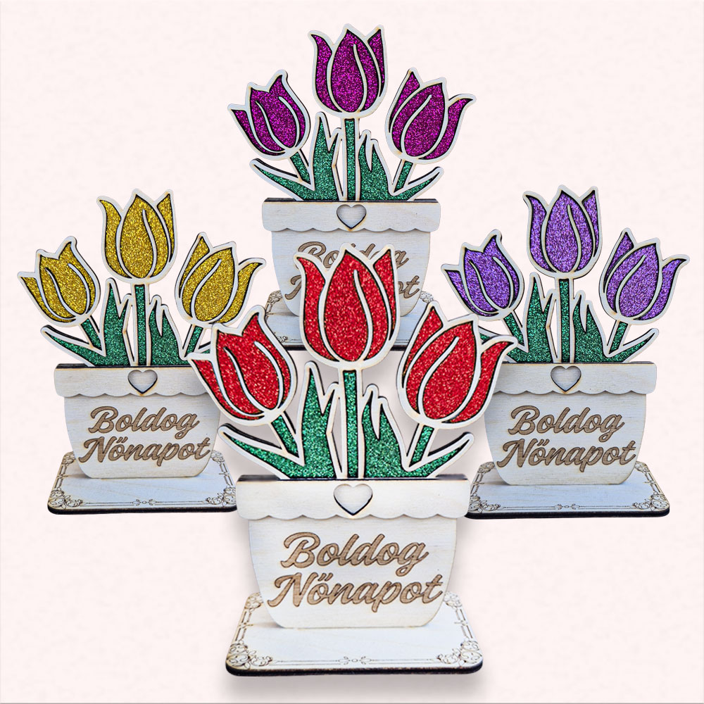 Nőnapi fa cserepes tulipán