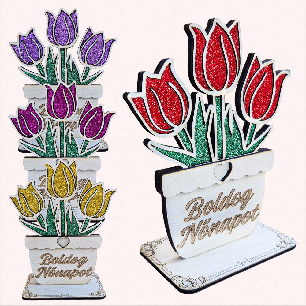 Nőnapi fa cserepes tulipán - Image 3