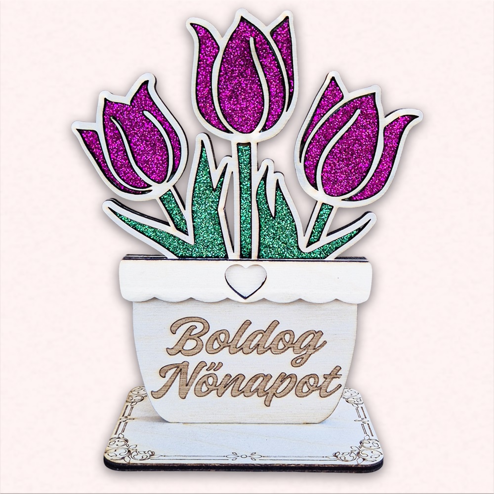 Nőnapi fa cserepes tulipán - Image 5