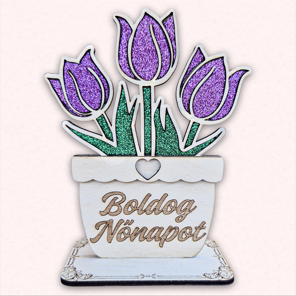 Nőnapi fa cserepes tulipán - Image 6